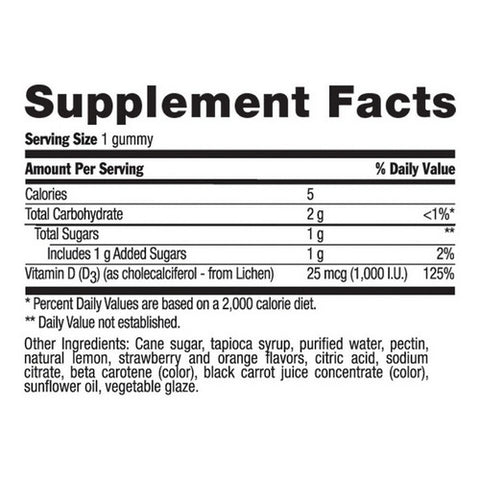 Country Life, Vegan D3 Gummies, 60 Count