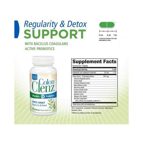 Body Gold, Colon Clenz, 75 Count