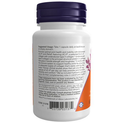 Now Foods, Advanced UC-II Joint Relief, 60 Veg Caps