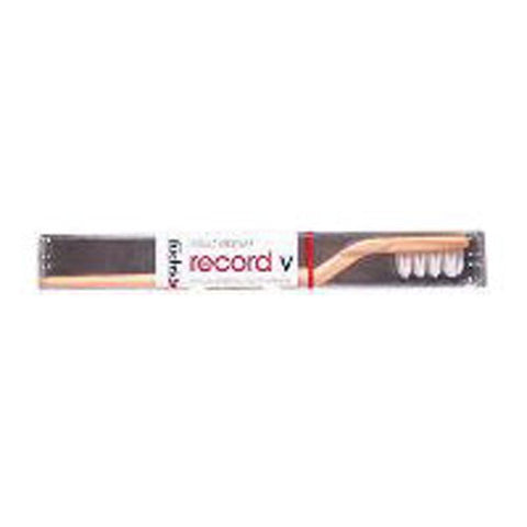 Fuchs Brushes, Record V Nylon Bristle Toothbrush For Adult Medium, Medium 1 EACH