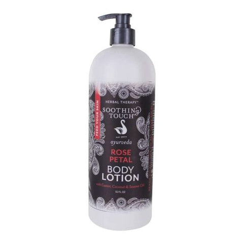 Soothing Touch, Ayurveda Body Lotion Rose Petal, 32 Oz