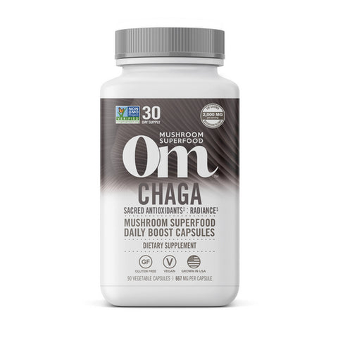 Om Mushrooms, Chaga Mushroom Superfood, 90 Caps