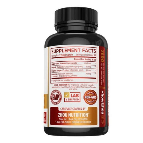 Zhou Nutrition, Cider Detox, 60 Veg Caps