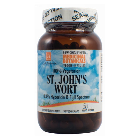 L. A .Naturals, St. John's Wort Raw Herb, 90 Veg Caps