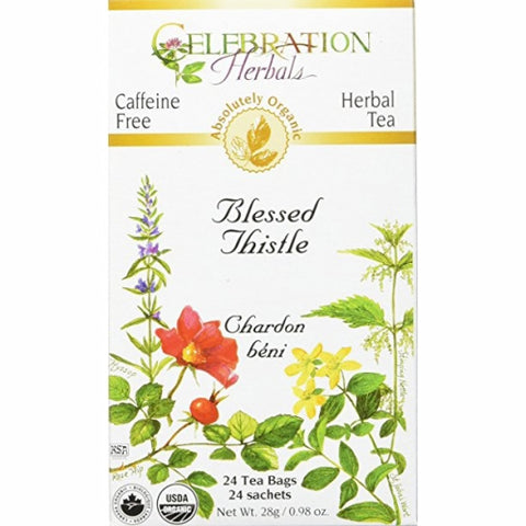 Organic Blessed Thistle Tea 24 Bags by Celebration Herbals