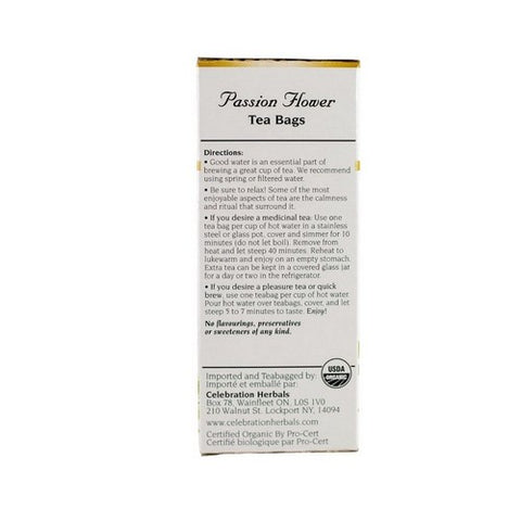Celebration Herbals, Organic Passion Flower Tea, 24 Bags