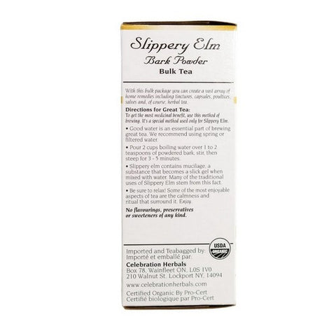 Celebration Herbals, Slippery Elm Bark Powder Bulk Tea, 40 grams