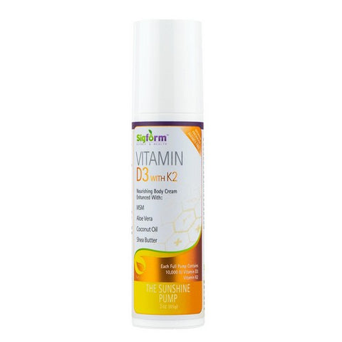 Sigform, Vitamin D3 & K2 Cream, 3 Oz
