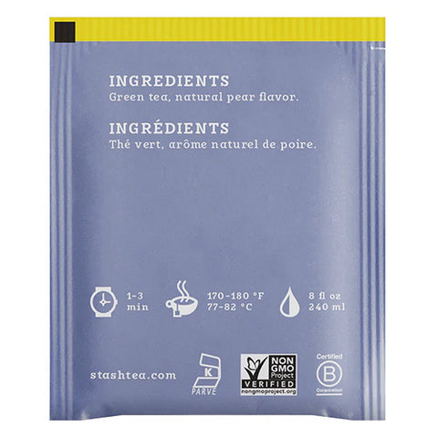 Stash Tea, Asian Pear Harmony Green Tea, 18 Count