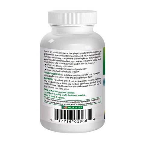 Best Naturals, Iron, 65 mg, 240 Tabs