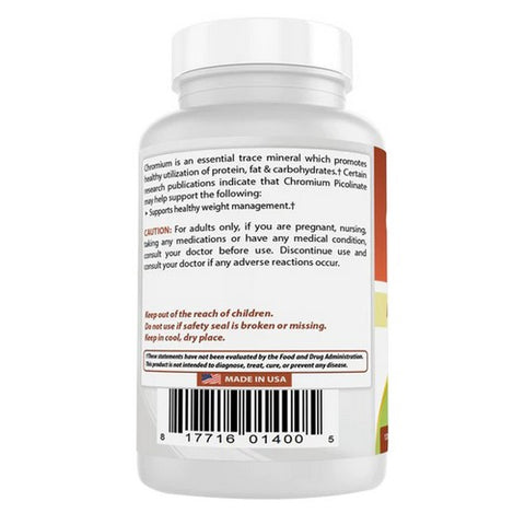 Best Naturals, Chromium Picolinate, 1000 mcg, 120 Tabs