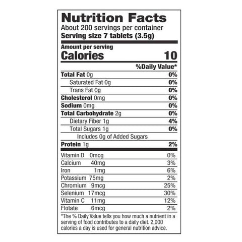 Pines Wheat Grass, Barley Grass Tablets, 1400 Count