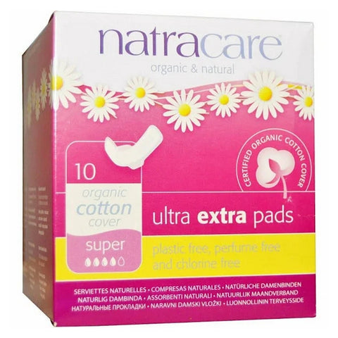 Ultra Extra Pads with Wings Super 10 Count  by Natracare