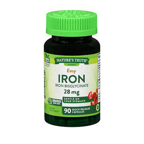 Nature's Truth, Easy Iron Quick Release Capsules, 28 Mg, 90 Caps