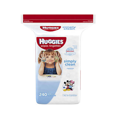 Huggies, Simply Clean Baby Wipes, 240 Wipes