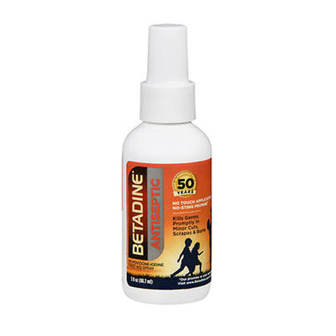 Betadine, First Aid Spray, 3 Oz
