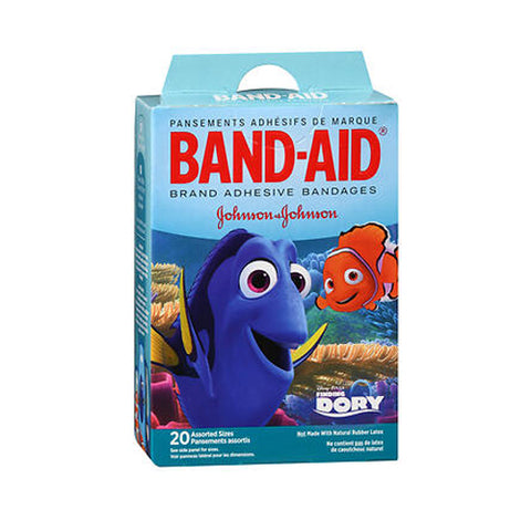 Band-Aid, Brand Adhesive Bandages Finding Dory Assorted Sizes, 20 Each