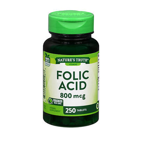 Nature's Truth, Folic Acid, 800 mcg, 250 Tabs