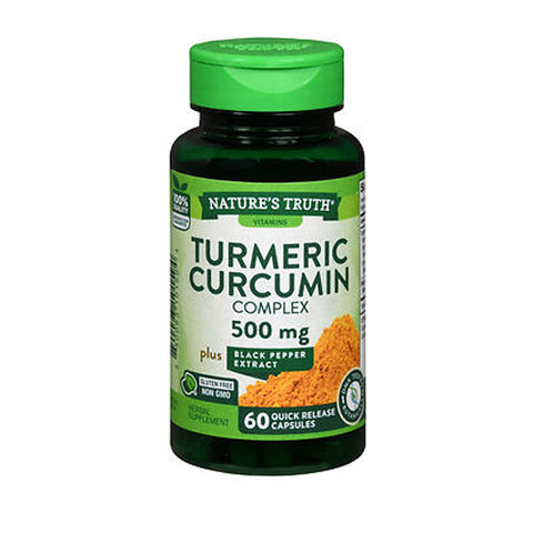 Nature's Truth, Turmeric Curcumin Complex Plus Black Pepper Extract Capsules, 500 Mg, 60 Caps