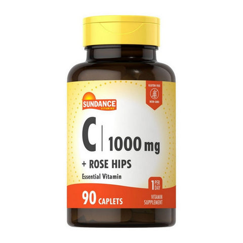 Sundance, Vitamin C Coated Caplets, 1000 mcg, 90 Tabs