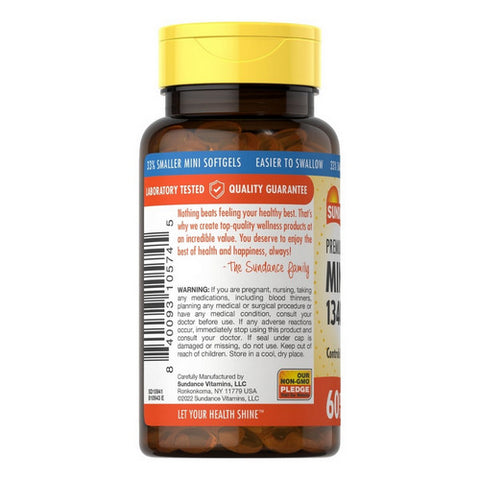 Sundance, Vitamins Fish Oil Mini Softgels Natural Lemon Flavor, 1300 mg, 60 Tabs