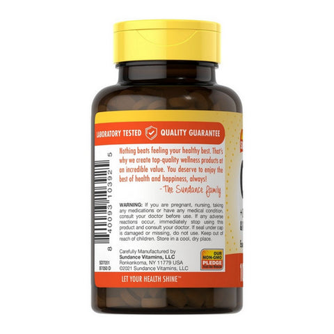 Sundance, Vitamin C + Bioflavonoids & Rose Hips Coated Caplets, 1000 mcg, 100 Tabs