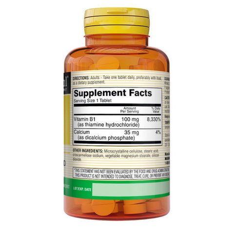 Mason, Vitamin B-1, 100 mg, 100 Tabs