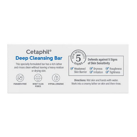 Cetaphil, Deep Cleansing Bar, 4.5 Oz
