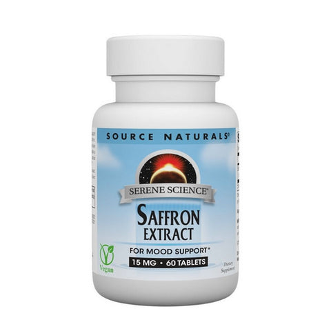 Source Naturals, Serene Science Saffron Extract, 15mg 60 Tabs