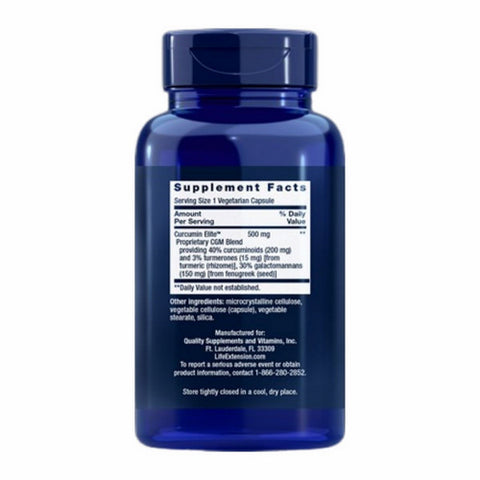 Life Extension, Curcumin Elite Turmeric Extract, 60 Veg Caps