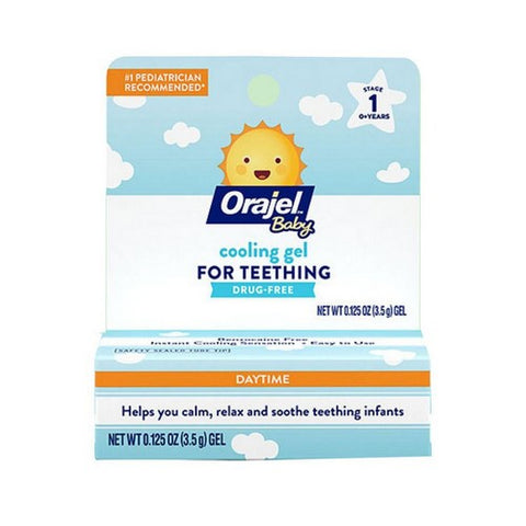 Baby Orajel, Daytime Cooling Gel For Teething Drug-Free, 0.33 Oz