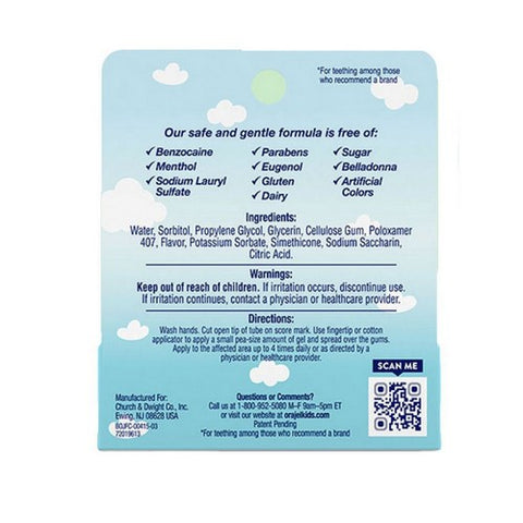 Baby Orajel, Daytime Cooling Gel For Teething Drug-Free, 0.33 Oz