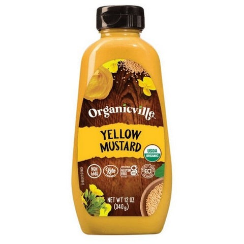 Organicville, Organic Yellow Mustard, 12 Oz