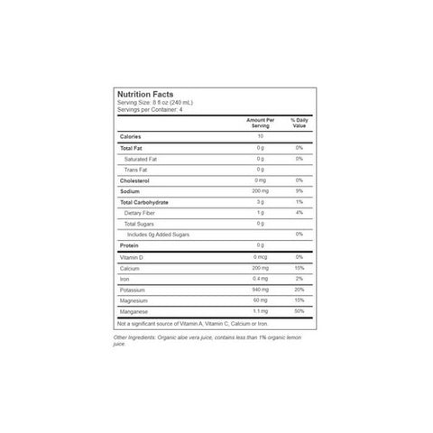 Lakewood Organic, Organic Pure Aloe Juice Lemon, 32 Oz