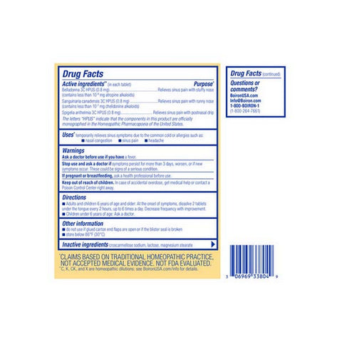 Boiron, Sinus Calm Sinus Relief, 0, 60 Tabs