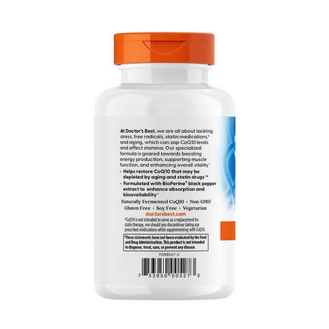 Doctors Best, High Absorption CoQ10, 300mg, 90 Veg Softgels