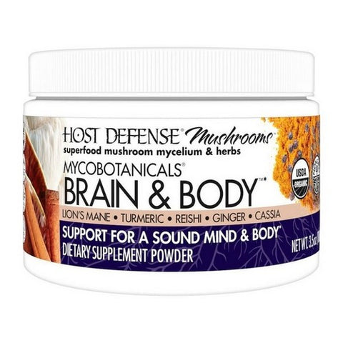 Host Defense, MycoBotanicals Brain & Body Powder, 100 G
