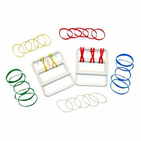 Fabrication Enterprises, Rubber Band Hand Exerciser CanDo  Tan / Yellow / Red / Green / Blue 2X-Light to Heavy Resistance, Count of 1