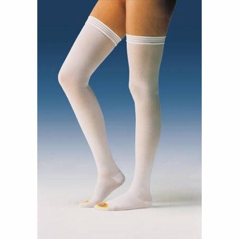 Bsn-Jobst, Anti-embolism Stockings JOBST  Anti-Em/GPT Thigh High Large / Short White Inspection Toe, Box Of 6