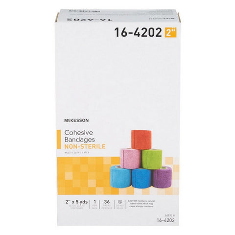 McKesson, Cohesive Bandage 2 Inch X 5 Yard Self-adherent Closure 16-4202, 1 Pack