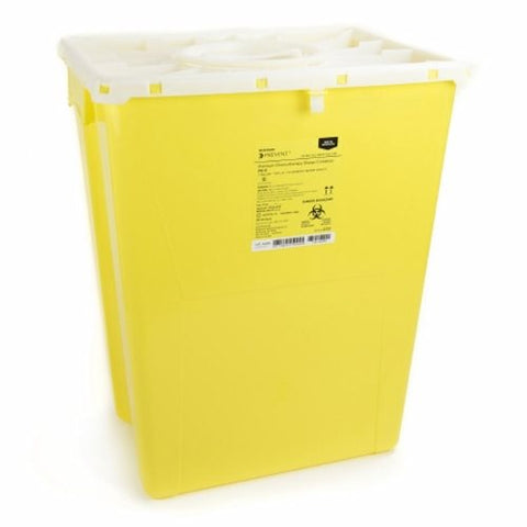 McKesson, Chemotherapy Waste Container Yellow Base 20-4/5 H X 17-3/10 W X 13 L Inch, Count of 8