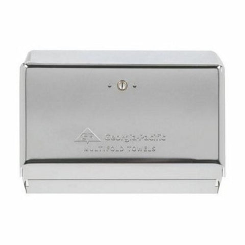 Georgia Pacific, Paper Towel Dispenser Georgia-Pacific  Chrome Metal Manual 275 Count Wall Mount, Count of 1