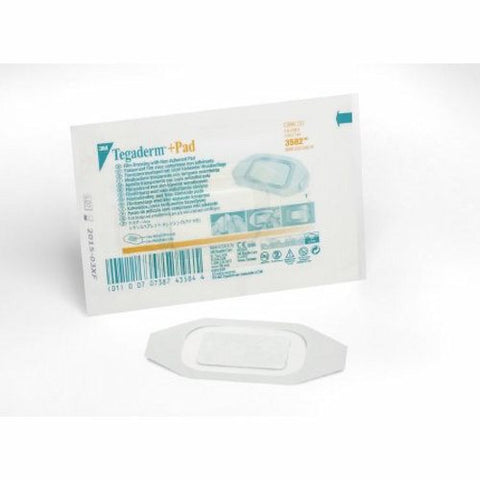 3M, Transparent Film Dressing With Pad Tegaderm 2 X 2-3/4 Inch Frame Style Delivery Rectangle Sterile, Box Of 50