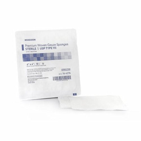 McKesson, Gauze Sponge 4 X 4 Inch 16-Ply Sterile 16-4276, Count of 72