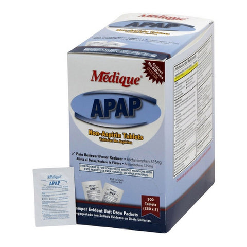 Medique, Pain Relief Medique  325 mg Strength Acetaminophen Tablet 250 per Box, Box Of 1