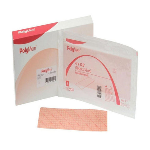 Polymem, Foam Dressing 4 X 12-1/2 Inch, Count of 12