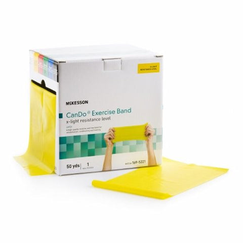 McKesson, Exercise Band Yellow 5 Inch X 50 Yard X-Light Resistance 169-5221, 5 Inch x 50 Yard