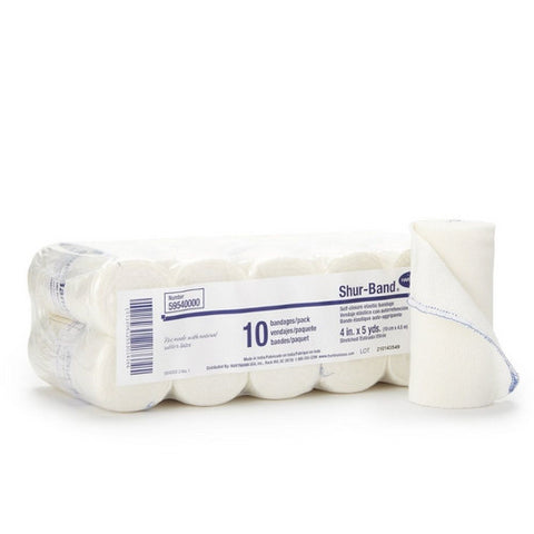 Hartmann Usa Inc, Elastic Bandage 4 Inch X 5 Yard Single Hook and Loop Closure 59540000, Count of 60