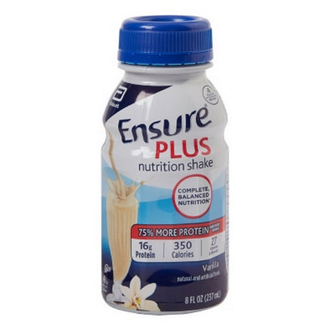 Abbott Nutrition, Ensure Plus Nutritional Shake Vanilla Flavor, 8 Oz