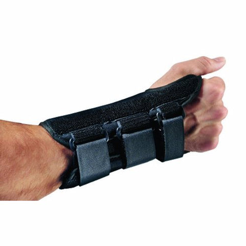 DJO, Wrist Brace Aluminum Foam Spandex Plastic Left Hand Black Large 79-87297, Count of 1